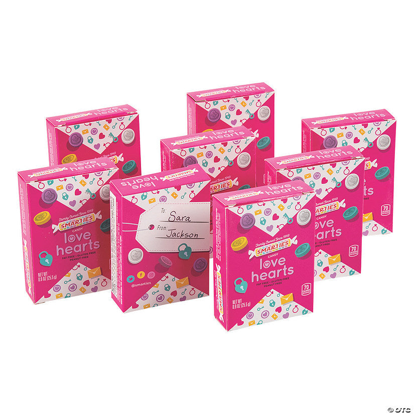 Bulk 96 Pc. Smarties Valentine Candy Love Hearts