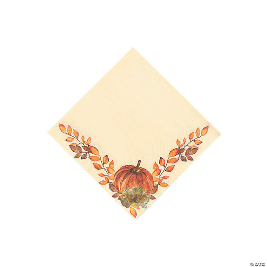 16 Piece(s): Thank-Fall Beverage Napkins - 16 Pc. | USA Decoration®
