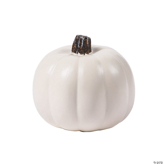 5" White Foam Craft Pumpkin | USA Decoration®