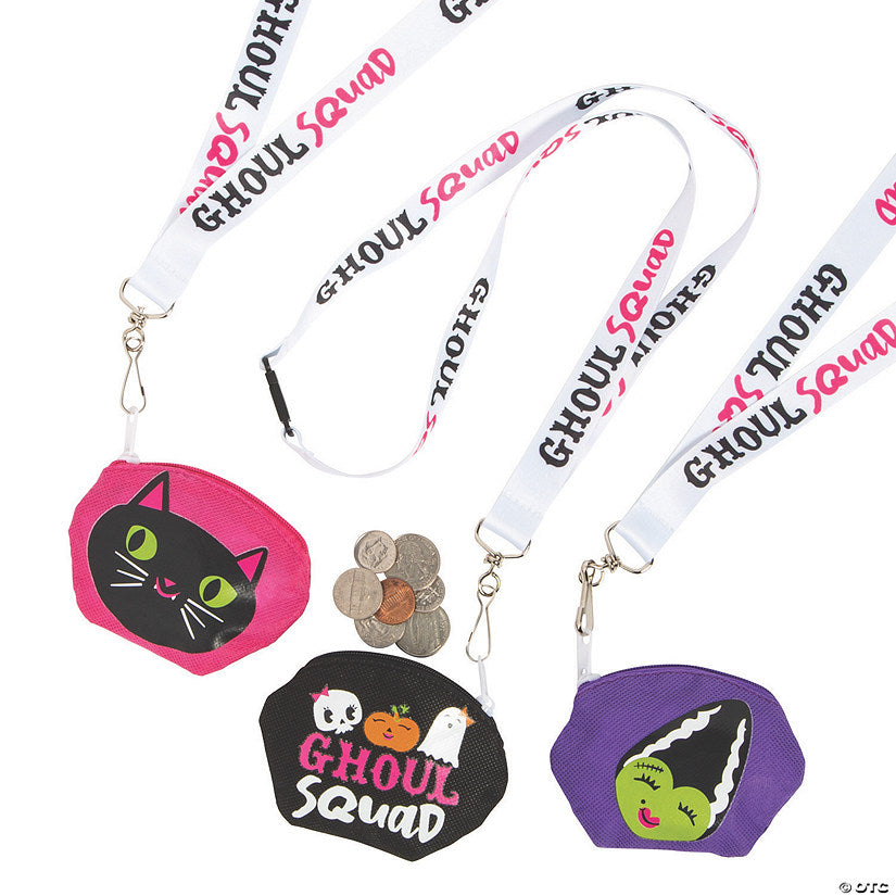 6 Piece(s): Ghouls Squad Breakaway Lanyards & Coin Purses - 6 Pc. | USA Decoration®
