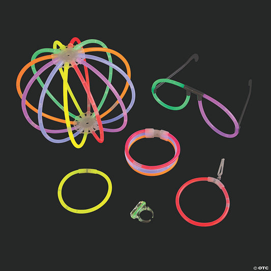 102 Piece(s): Bulk 102 Pc. Glow Accessories Value Pack | USA Decoration®