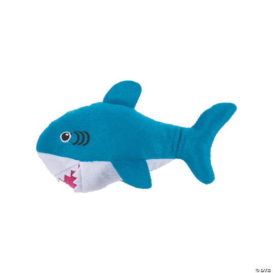 7" Ocean Blue Stuffed Sharks - 12 Pc. | USA Decoration®
