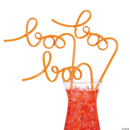 6 Piece(s): Boo BPA-Free Plastic Silly Straws - 6 Pc. | USA Decoration®