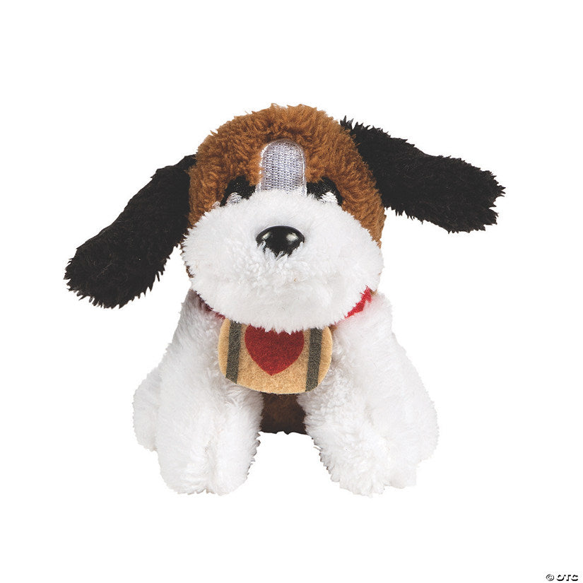 Mini Valentine's Day Stuffed St. Bernards - 12 Pc. | USA Decoration®