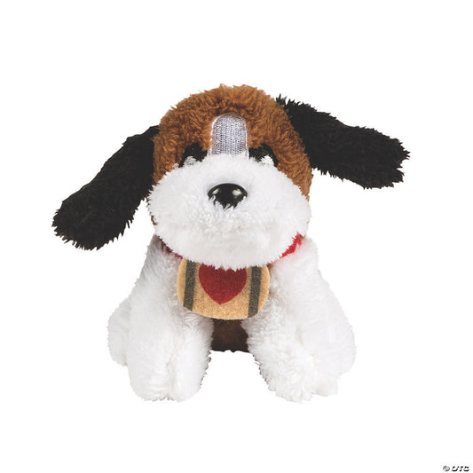 Mini Valentine's Day Stuffed St. Bernards - 12 Pc. | USA Decoration®