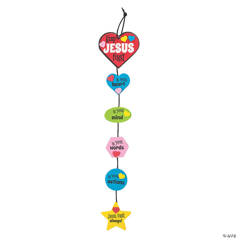 Keep Jesus First in Your Heart Craft Kit - Makes 12 | USA Decoration®