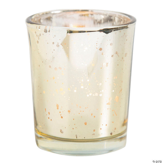Gold-Flecked Mercury Votive Candle Holders - 36 Pc.
