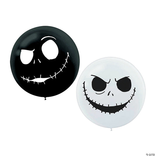 The Nightmare Before Christmas 24" Latex Balloons - 2 Pc. | USA Decoration®