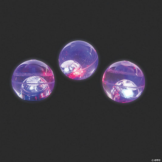 Mini Light-Up Glitter Bouncy Balls - 12 Pc. | USA Decoration®