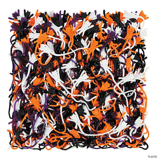 504 Piece(s): 8" Bulk 504 Pc.Orange, Purple, Black & White Sticky Cat Toys | USA Decoration®