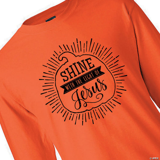 1 Piece(s): Shine with the Light of Jesus Adults T-Shirt | USA Decoration®