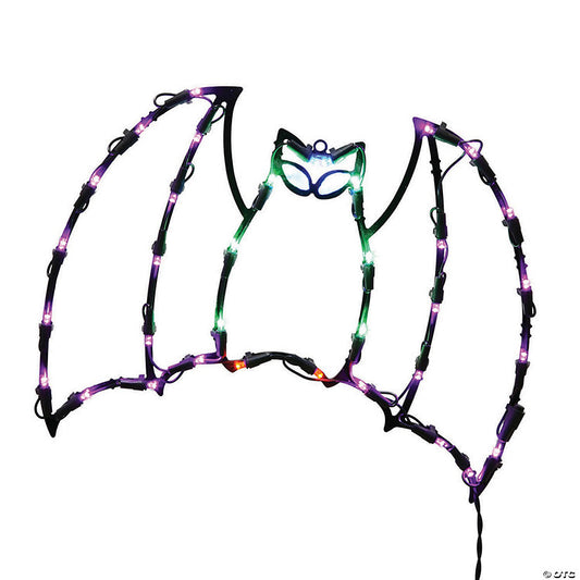 Vickerman 16" Bat Wire Silhouette with LED Lights Halloween Lighted Decor | USA Decoration®