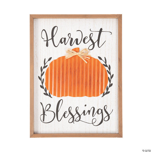 1 Piece(s): Harvest Blessings Wall Sign | USA Decoration®
