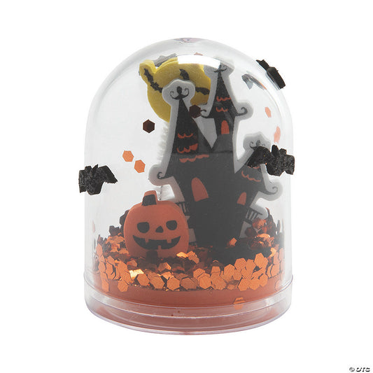 Halloween Glitter Snow Globe Craft Kit - Makes 12 | USA Decoration®