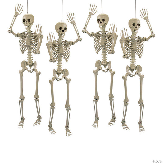 5 Ft. Life Size Posable Skeleton Halloween Decorations - 4 Pc. | USA Decoration®