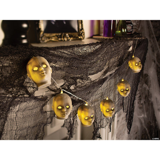 Doll Head String Lights Halloween Decoration | USA Decoration®