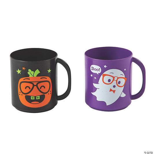 Small Halloween Character BPA-Free Plastic Mugs - 12 Ct. | USA Decoration®