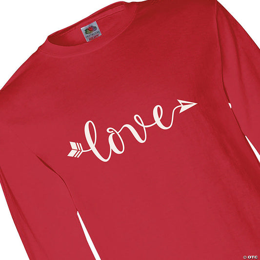 Love Arrow Adults Long Sleeve T-Shirt
