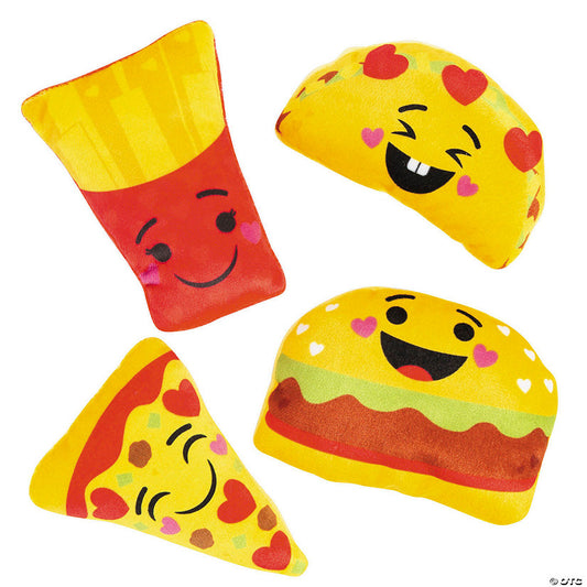 Bulk 50 Pc. Valentine's Day Stuffed Happy Face Food Characters | USA Decoration®