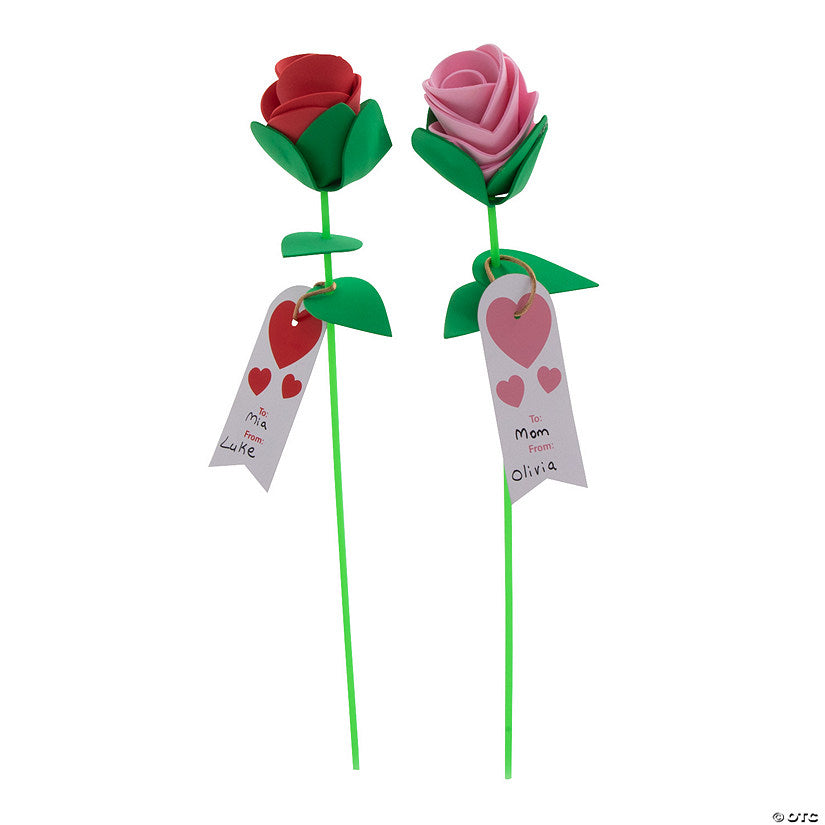 Long Stem Rose Craft Kit - Makes 12 | USA Decoration®