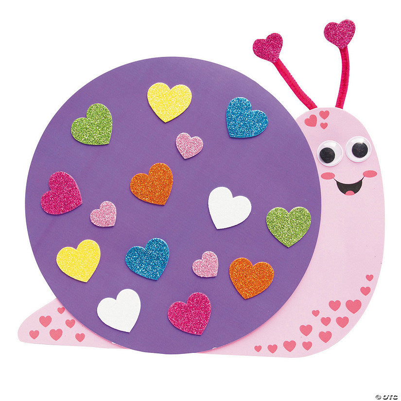 Valentine Snail Foam Craft Kit - Makes 12 | USA Decoration®