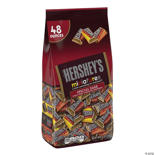 HERSHEY'S SPECIAL DARK Mildly Sweet Chocolate Miniatures Assortment, 48 oz | USA Decoration®
