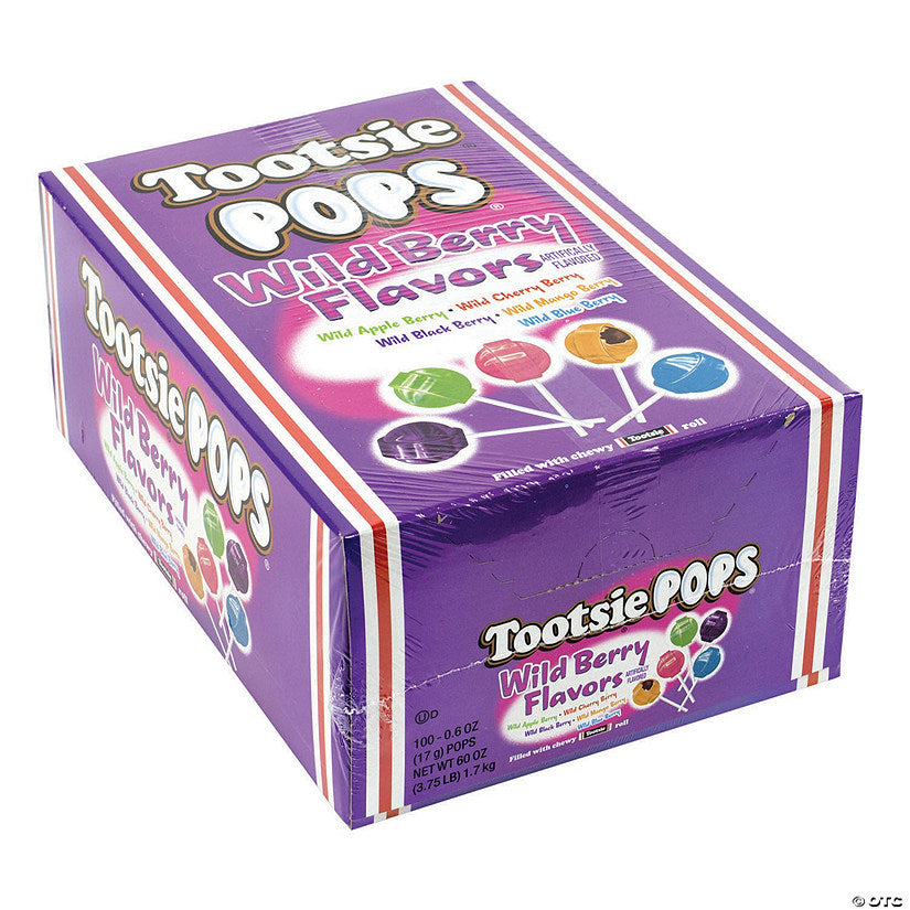 Tootsie Pops Wild Berry, 100 Count | USA Decoration®