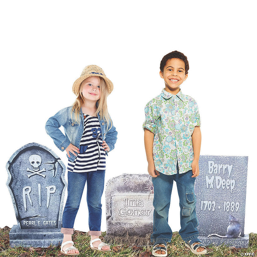 33" x 33" Tombstone Yard Signs - 3 Pc. | USA Decoration®