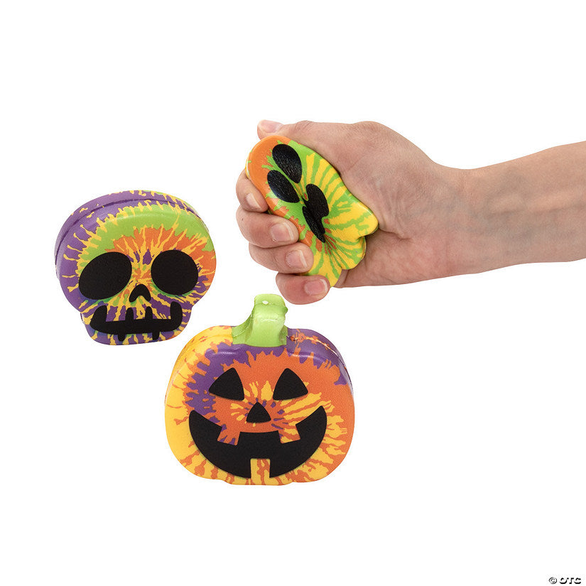 Per Dozen: Halloween Tie-Dye Stress Balls - 12 Pc. | USA Decoration®