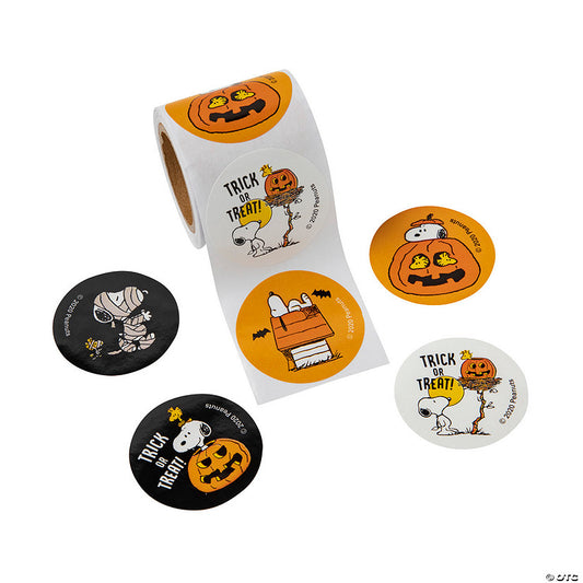 Peanuts Halloween Snoopy Sticker Roll - 100 Pc. | USA Decoration®
