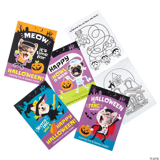 72 Piece(s): Bulk 72 Pc. Halloween Silly Animals Coloring Books | USA Decoration®