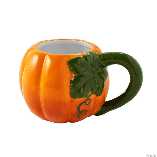 12 oz. Pumpkin Reusable Ceramic Mugs - 4 Ct. | USA Decoration®