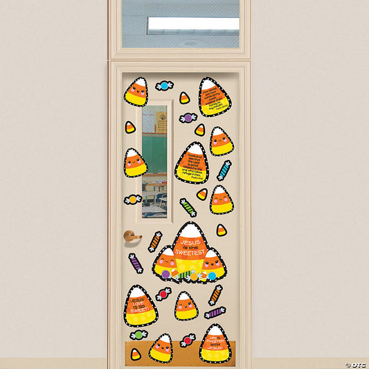 4 Piece(s): Halloween Religious Candy Corn Door Decorating Kit- 4 Pc. | USA Decoration®