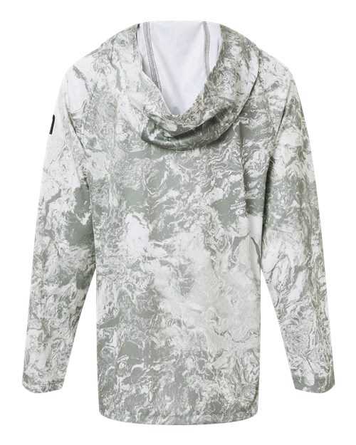 HUK Youth Pursuit Mossy Oak Printed Hooded Long Sleeve T-Shirt