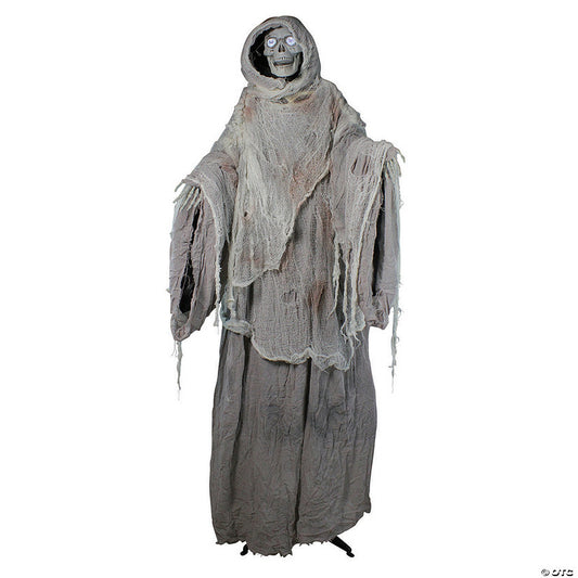 Northlight 65" Gray and Black Master of Death Standing Animated Halloween decor | USA Decoration®