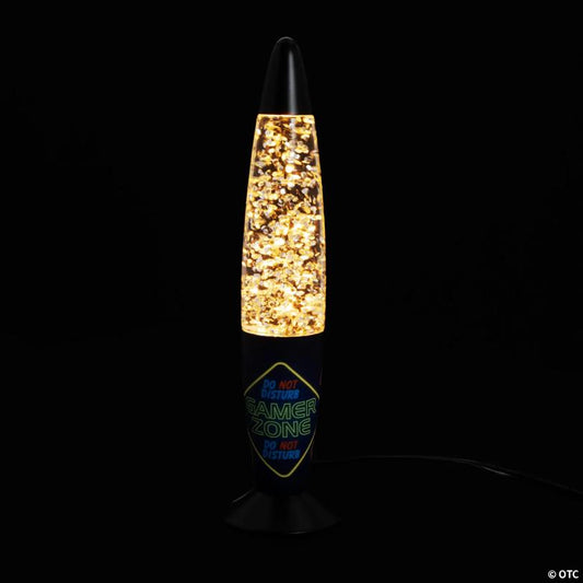 13 1/2" Gamer Zone Do Not Disturb Glitter Lamp