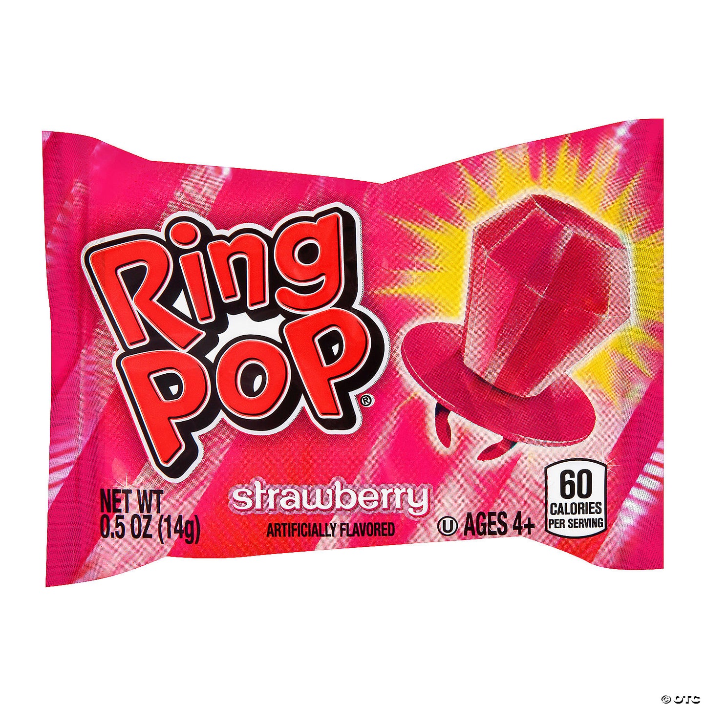 14 1/2" x 9 1/2" 14.8 oz. Pack of Pink Ring Pops- 30 Pc. | USA Decoration®