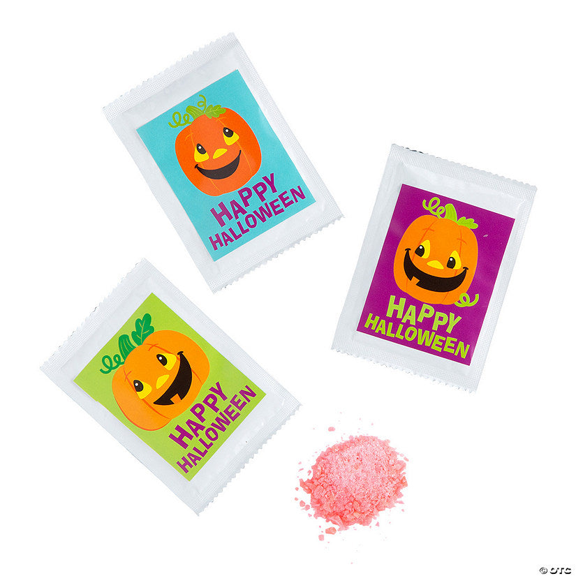 36 Piece(s): 1 lb. Halloween Strawberry Popping Hard Candy with Stickers - 36 Pc. | USA Decoration®