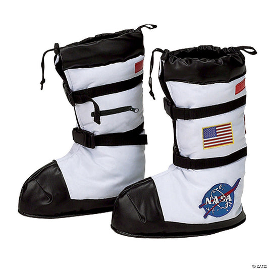 1 Piece(s): Kids White & Black Astronaut Boots | USA Decoration®