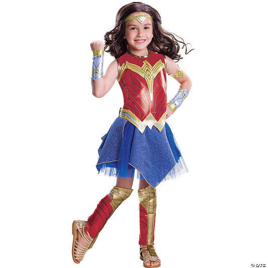 Girl's Deluxe Wonder Woman Costume | USA Decoration®