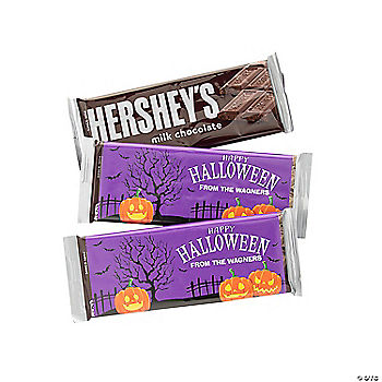 Per Dozen: Personalized Halloween Candy Bar Labels - 12 Pc. | USA Decoration®