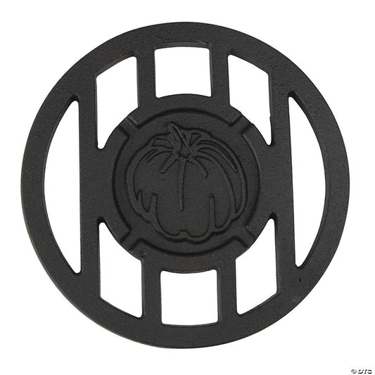 1 Piece(s): Northlight 5.5" Black Harvest Inspired Pumpkin Halloween Grill Accessory | USA Decoration®