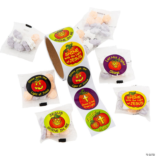 Christian Pumpkin Halloween Candy Handout Kit for 57 | USA Decoration®