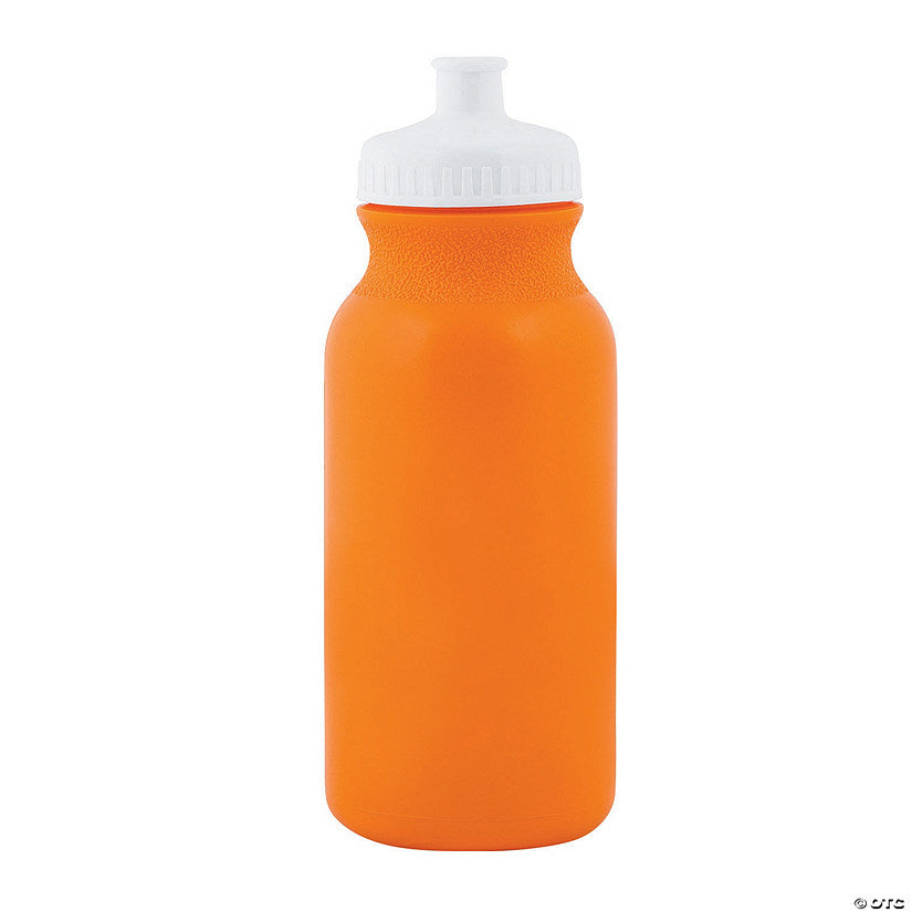 20 oz. Bulk 50 Ct. Orange Plastic Water Bottles | USA Decoration®