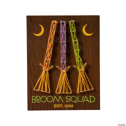 Halloween Witch’s Broom String Art Sign | USA Decoration®