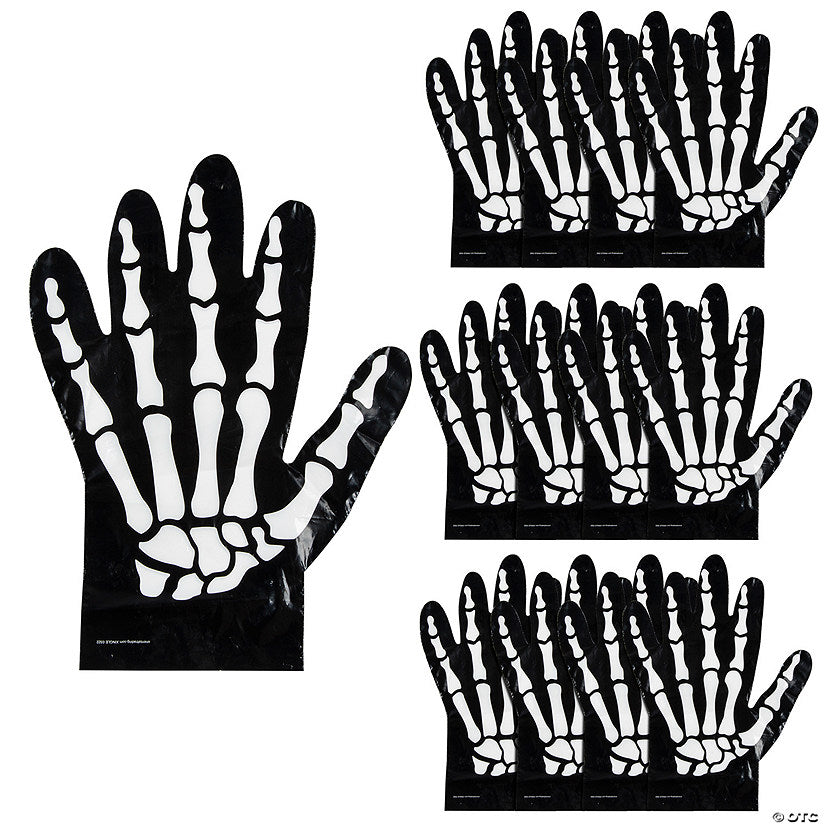 Skeleton Hand-Shaped Goody Bag - 12 Pc. halloween