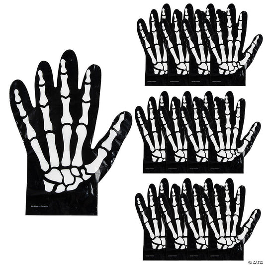 Skeleton Hand-Shaped Goody Bag - 12 Pc. halloween