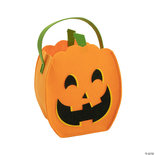 Felt Jack-O’-Lantern Trick-or-Treat Bucket halloween