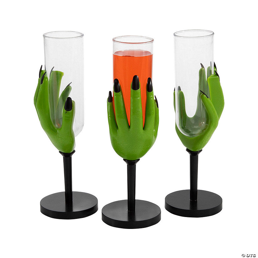 2 oz. Witch Hand Reusable Plastic Glasses - 12 Ct. | USA Decoration®