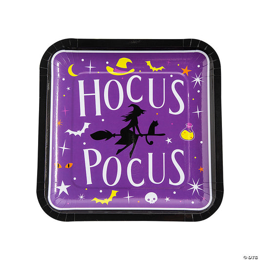 Witch Party Square Paper Dinner Plates - 8 Ct. | USA Decoration®